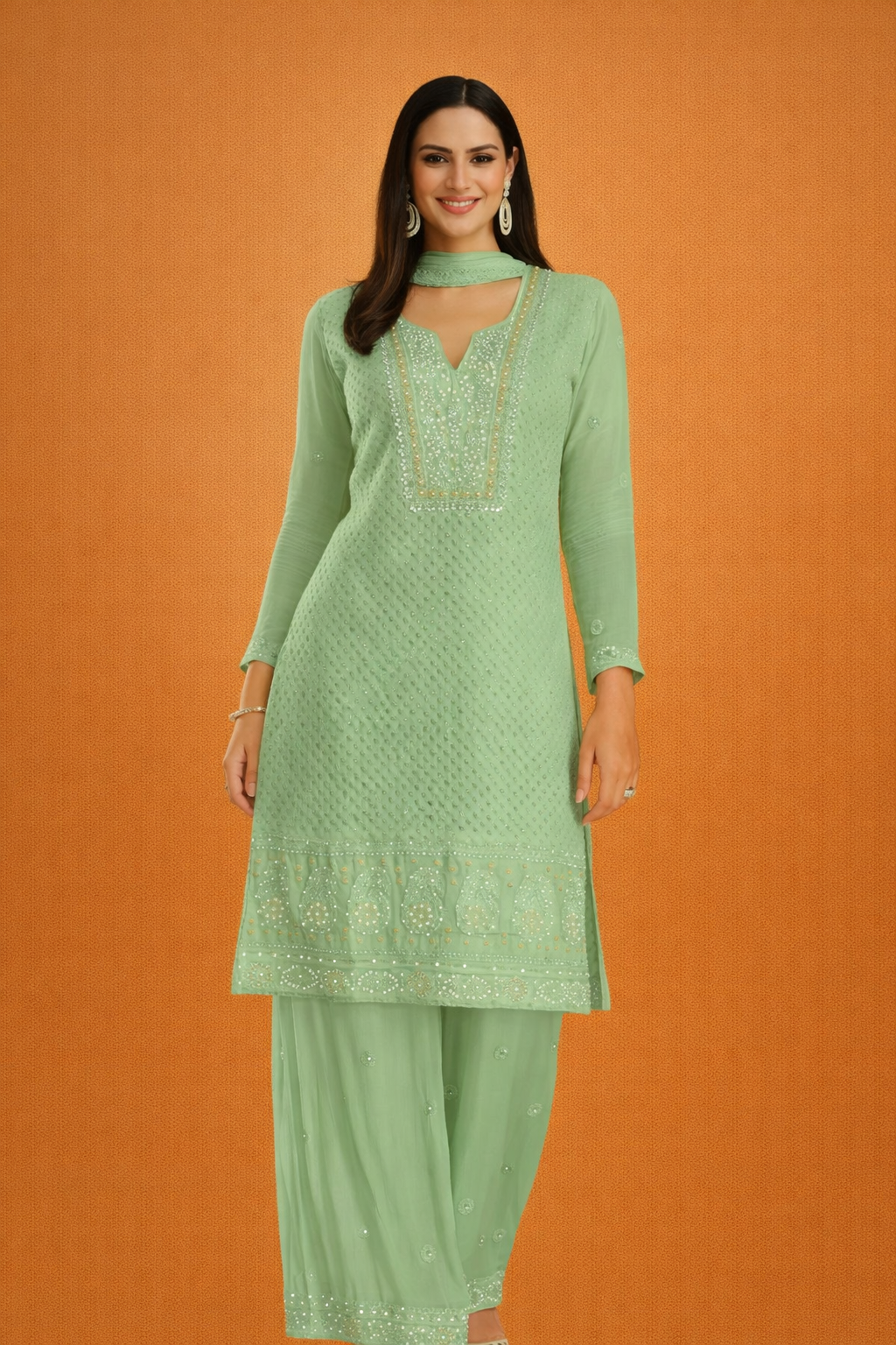 Teal Green Ethnic Set